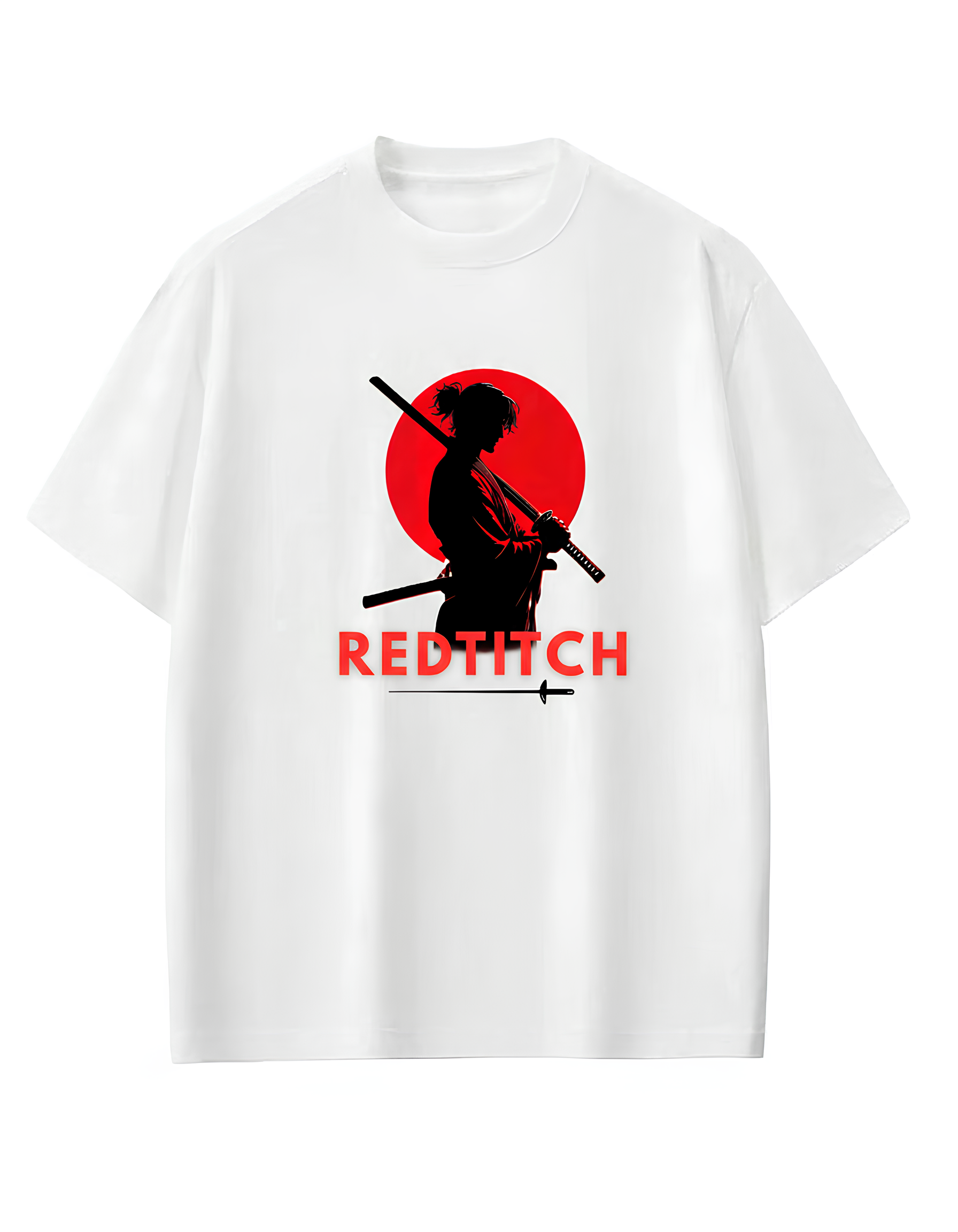 Redtitch Samurai Oversized Graphic T-Shirt