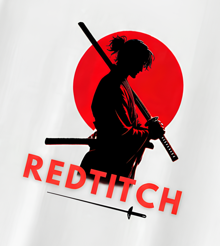 Redtitch Samurai Oversized Graphic T-Shirt