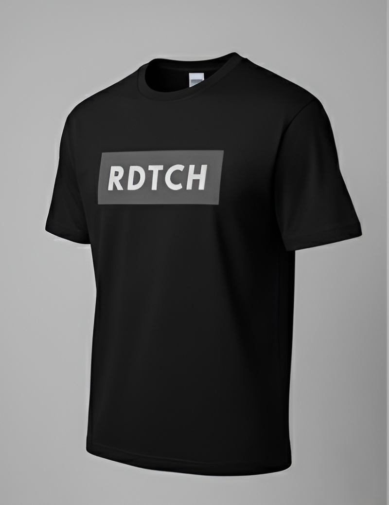 RDTCH Black Logo T-Shirt – Unisex Regular Fit T-shirts