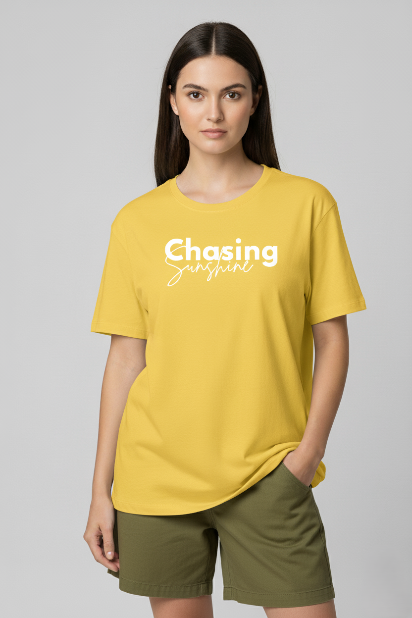 Chasing Sunshine – Oversized Yellow T-Shirt