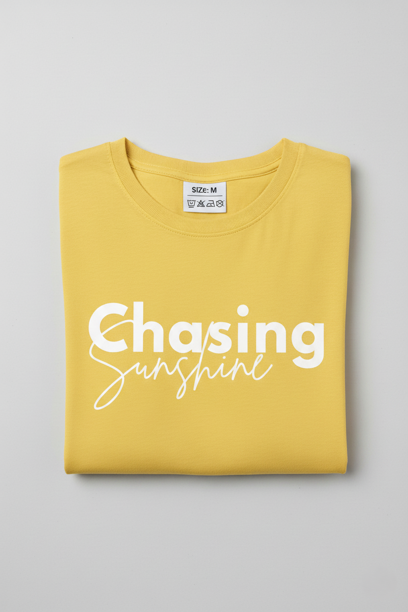 Chasing Sunshine – Oversized Yellow T-Shirt