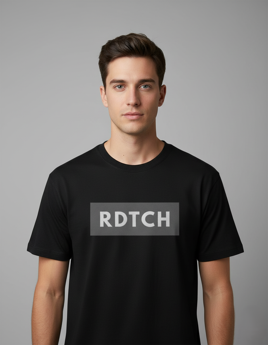 RDTCH Black Logo T-Shirt – Unisex Regular Fit T-shirts